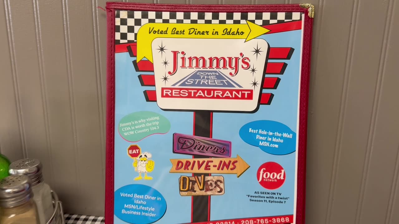 Our trip to Jimmys Down the Street Coeur D'Alene Idaho.