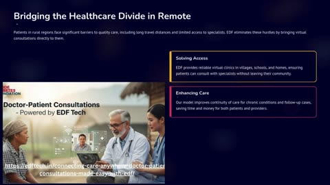 “Connecting Care Anywhere: Doctor-Patient Consultations Made Easy with EDF”