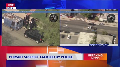 Stolen truck pursuit ends with violent, multi-vehicle pileup in Long Beach