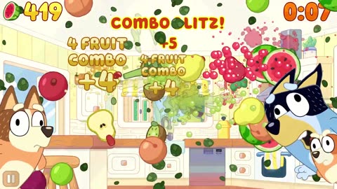 Fruit Ninja Classic+ x Bluey - Official Collaboration Event Trailer-DJAGV2w