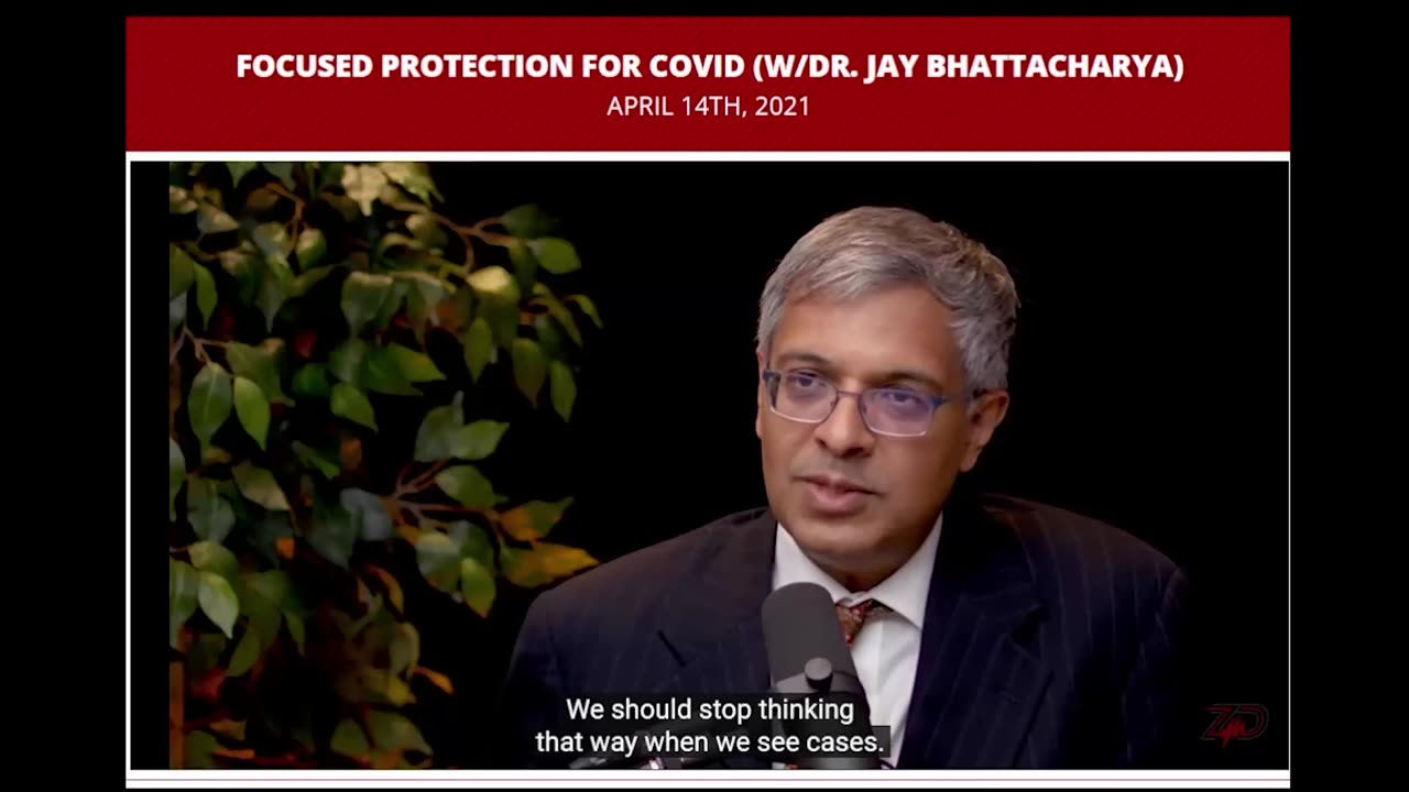 Jay Bhattacharya says vaccines stop transmission