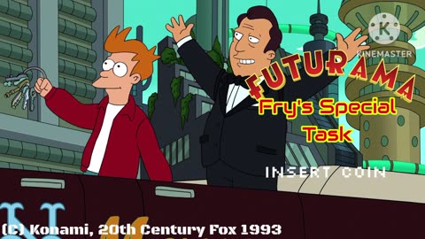 Futurama - Fry's Special Task (English Arcade Bootleg) Continue & Game Over