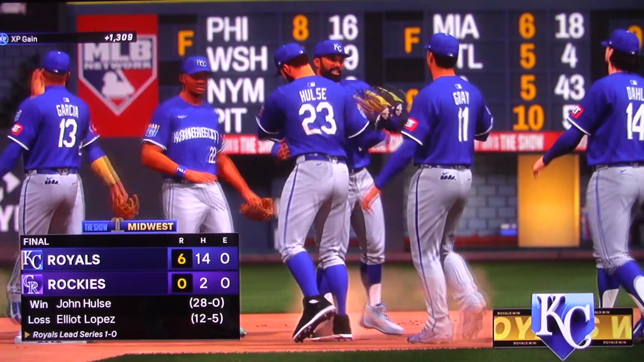 MLB The Show: Kansas City Royals vs Colorado Rockies (S21 G154)