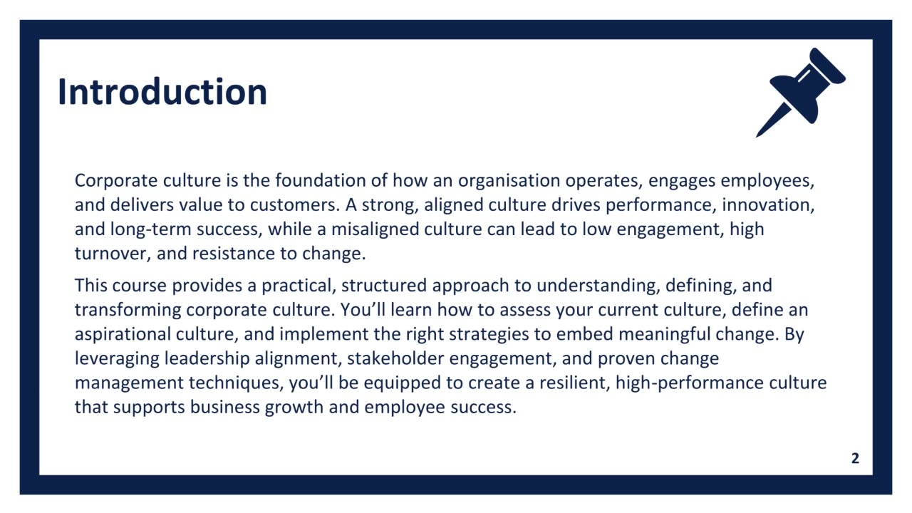 Transforming Corporate Culture (Part 1): Change Behaviours. Drive Results. | High Impact Academy