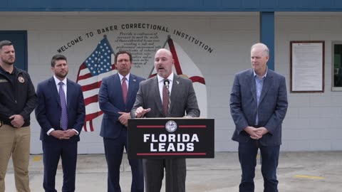 Attorney General James Uthmeier joins Governor DeSantis in Sanderson to Announce Immigration Enforcement Milestone