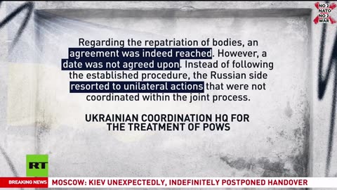 🚨 Breaking News: Ukraine Backs Out of Prisoner & Body Repatriation Deal, Russia Claims 🚨