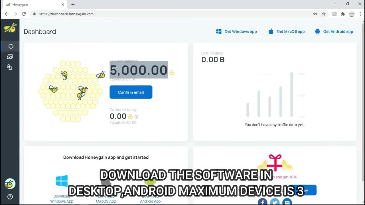 Honeygain The simplest way to make passive money