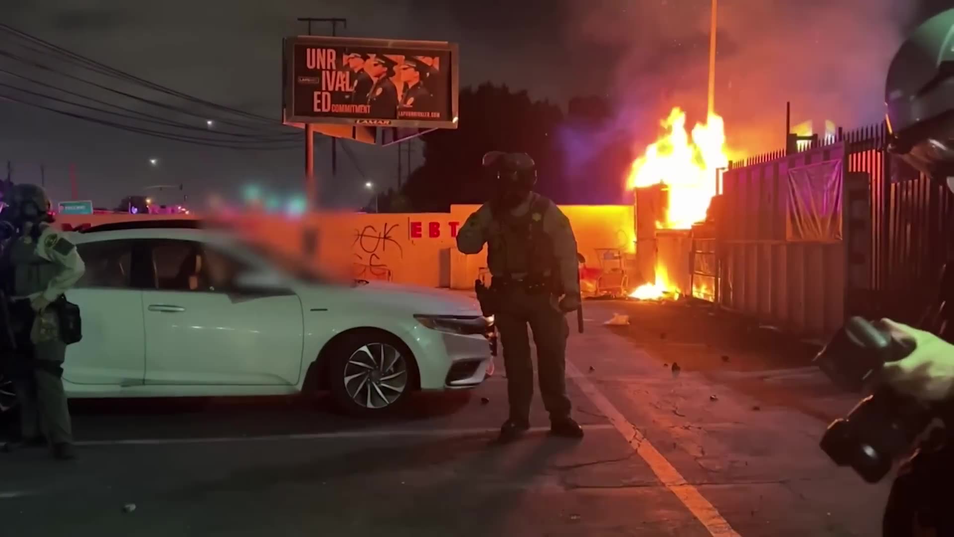 LA Riots: Cops and protesters face off as Trump sends National Guard