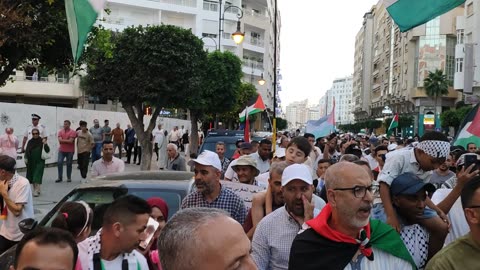 مسيرة شعبية في إطار اليوم الوطني الاحتجاجي طنجة 29 06 2025 في مهرجان مزاوين