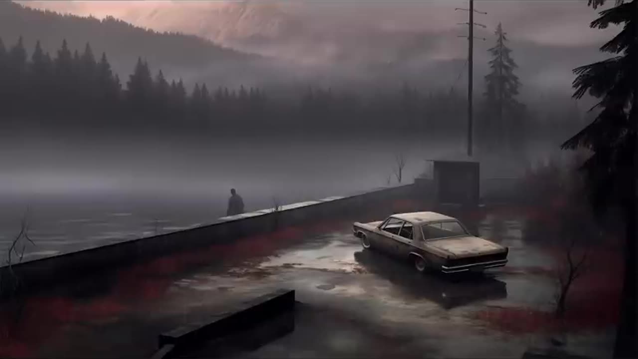 Silent Hill Inspired Ambient with Rain Sounds (3 Hours Ambient)