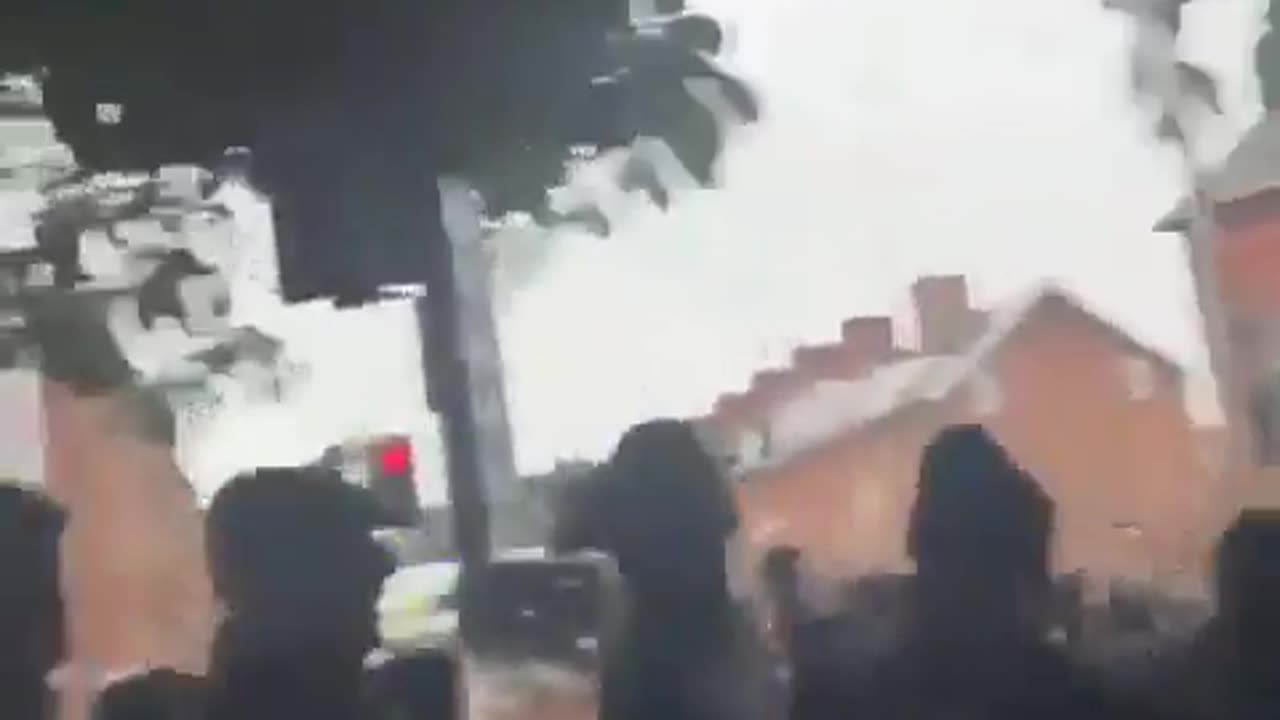 Meanwhile in #Ballymena, N.Ireland Locals erupt following the serious sexual assault of young girls