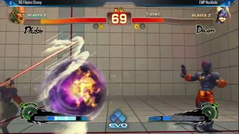 Filipinochamp (Dhalsim) vs EMP Nuckledu (Guile) - Evo 2014 USF4