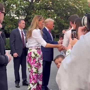 President Donald J. Trump and First Lady Melania Trump at the Congressional Picnic!