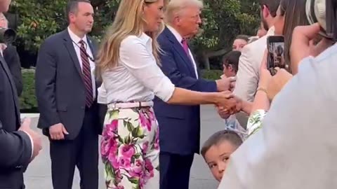 President Donald J. Trump and First Lady Melania Trump at the Congressional Picnic!