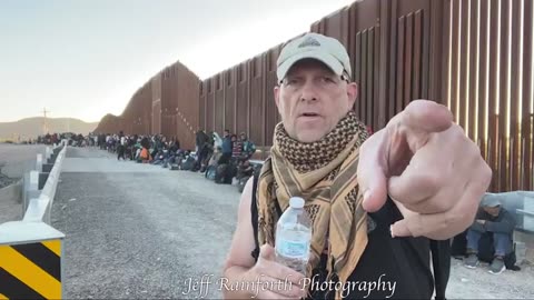 Border Livestream, Lukeville, Arizona, 2023. Thousands From Africa, Syria & India Crossed Daily