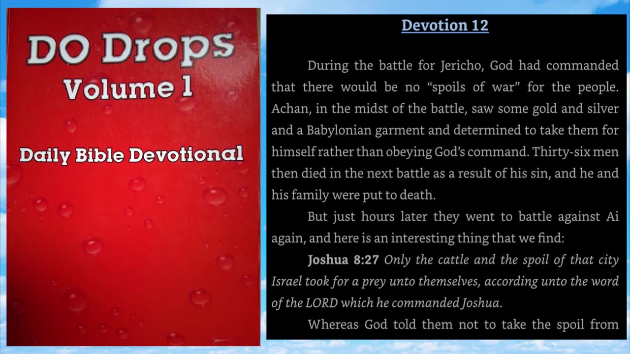 Do Drops Volume 1 Devotion 12