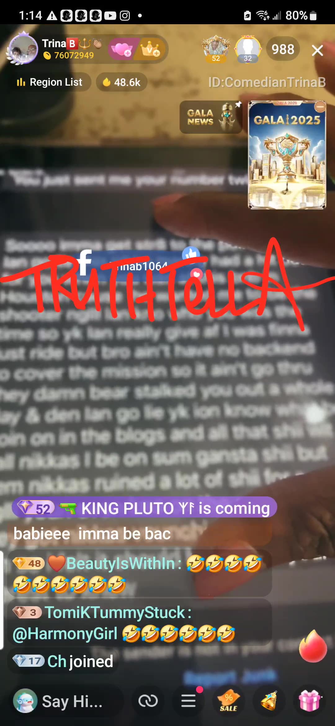 TRINA B IS ON THE SAME READING LEVEL AS A SECOND GRADER & PROVES IT EVERY TIME HE TRIES TO READ OUT LOUD