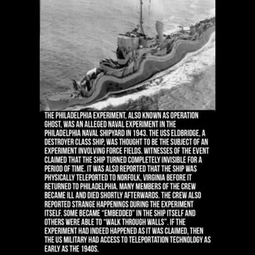 1943 Philadelphia Experiment