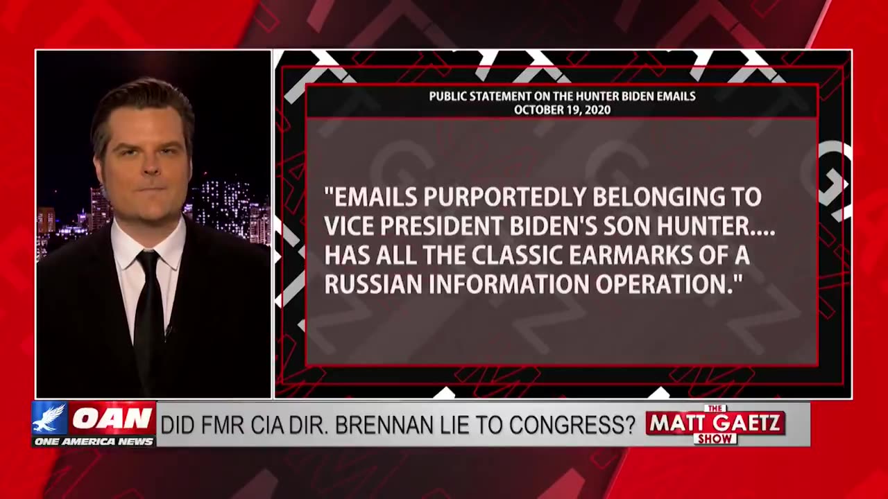 MATT GAETZ GOES SCORCHED EARTH ON BRENNAN
