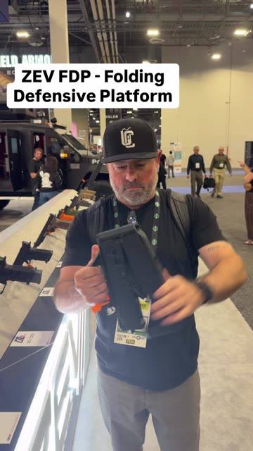 Another foldable firearm at Shot Show 2026. This one by ZEV Technologies #SHOTShow2026