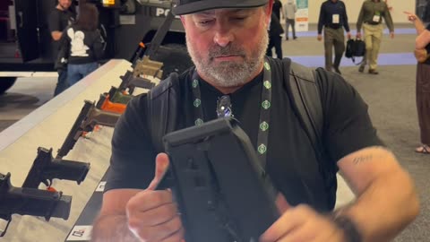 Another foldable firearm at Shot Show 2026. This one by ZEV Technologies #SHOTShow2026