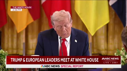 Trump outlines the points that will be discussed today's meeting with Zelensky and European leaders