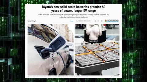 Toyota New SSD Batteries Promises 40yr Power and Longer EV Range