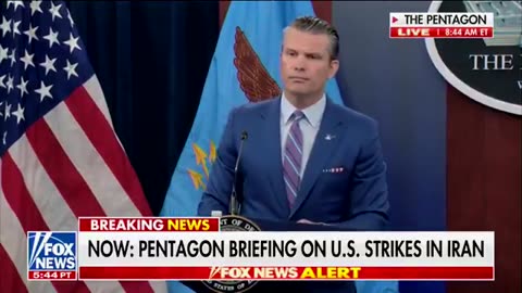 Hegseth rips Fox News reporter at press conference