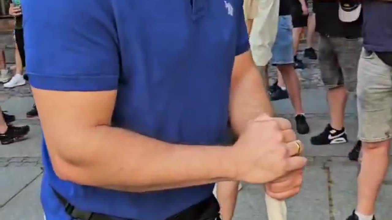 Demonstration against illegal immigration in Toruń, Poland