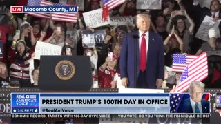 ‘We love you, Michigan!’ Trump marks first 100 days with rally in Macomb County