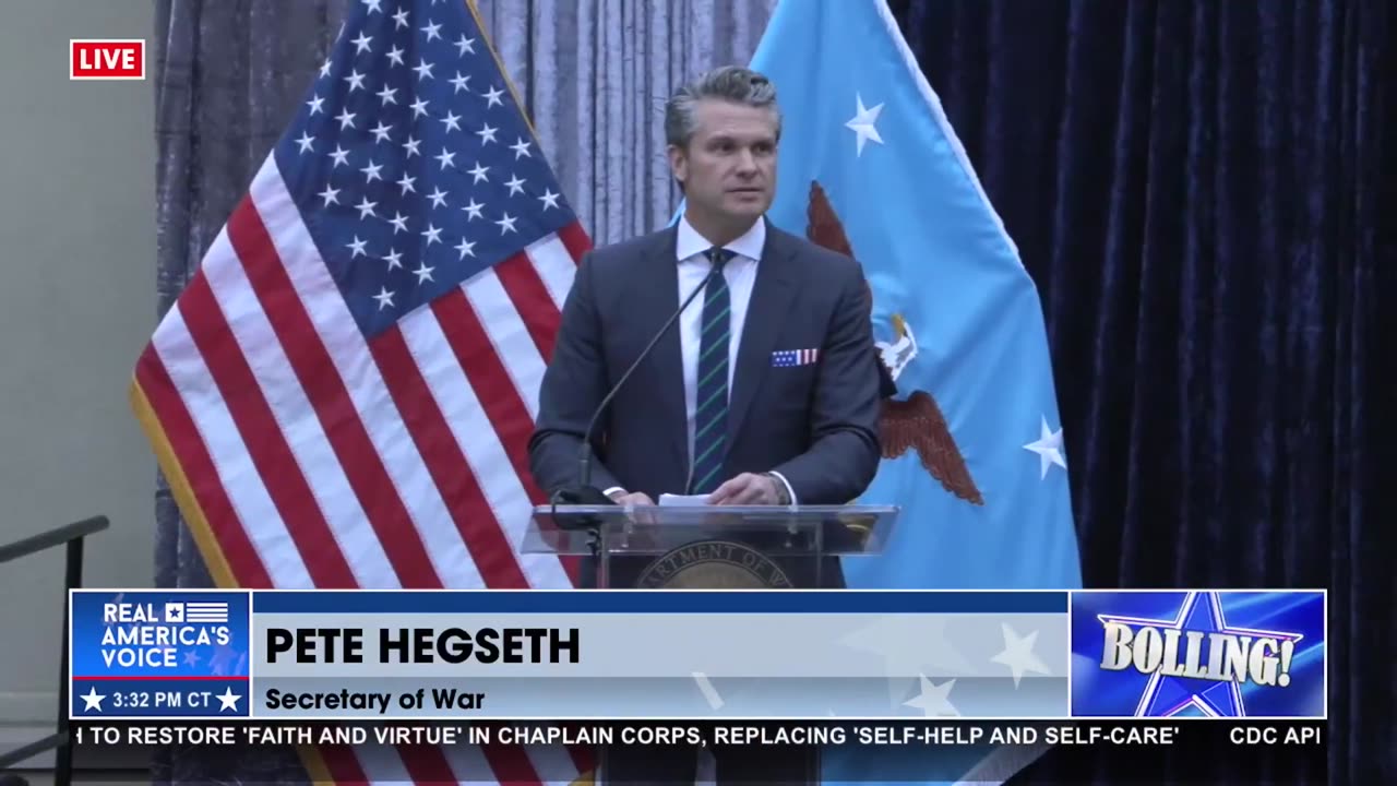 SEC. HEGSETH’S REMARKS DURING CHRISTMAS WORSHIP SERVICE AT THE PENTAGON