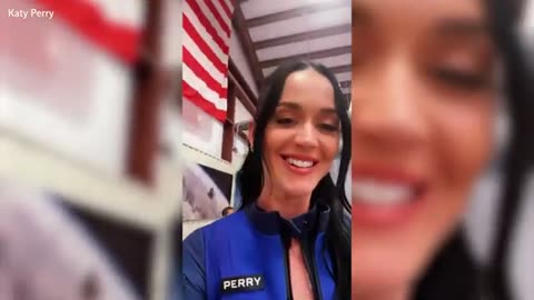 Katy Perry shares peek inside Blue Origin rocket ahead of historic all-female flight