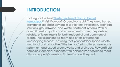 Best Waste Treatment Plant in Hemel Hempstead