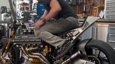 🤯🔥 Man Fits Ferrari V8 Into Custom Motorcycle! | FeedMyCuriosity