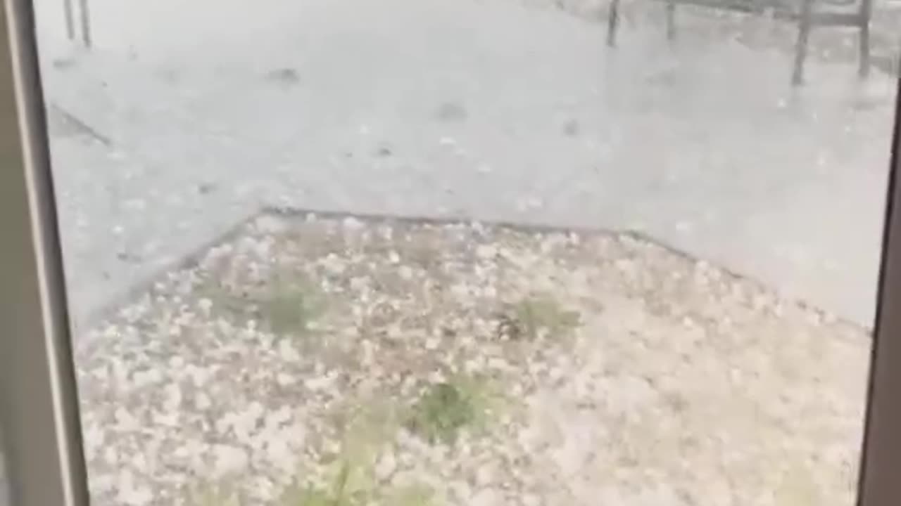 Baseball sized Ice blocks has been raining down on citizens of Cheyenne Wyoming