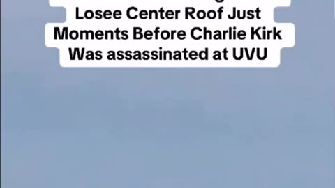 Charlie kirk sniper video #2 laying prone on roof