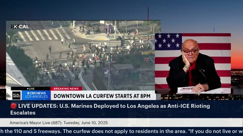 America’s Mayor Live (687): U.S. Marines Deployed to Los Angeles as Anti-ICE Riots Escalate