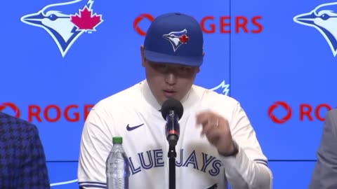Conférence de Presse des Blue Jays de Toronto Signature de Kazuma Okamoto