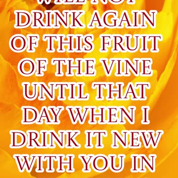 "The Promise of the Kingdom" Matthew 26:29 #shorts #youtubeshorts #ytshorts #shortvideo #youtube #yt