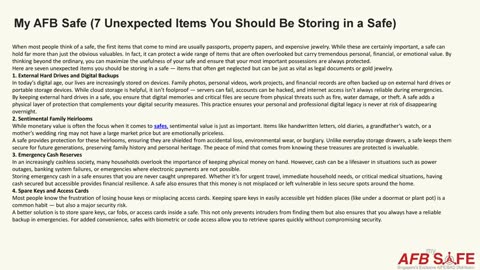 My AFB Safe (7 Unexpected Items You Should Be Storing in a Safe)