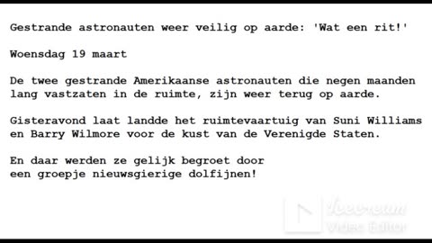 Brief! Gestrande astrnauten weer veilig op aarde