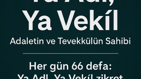 “Tuğçe İsminin Gizemi: 66 Kere Ya Adl, Ya Vekîl Diyen Kazanıyor!”