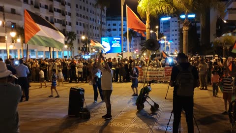 مسيرة شعبية بطنجة دعما لفلسطين ومن أجل وقف الإبادة الجماعية 16 08 2025