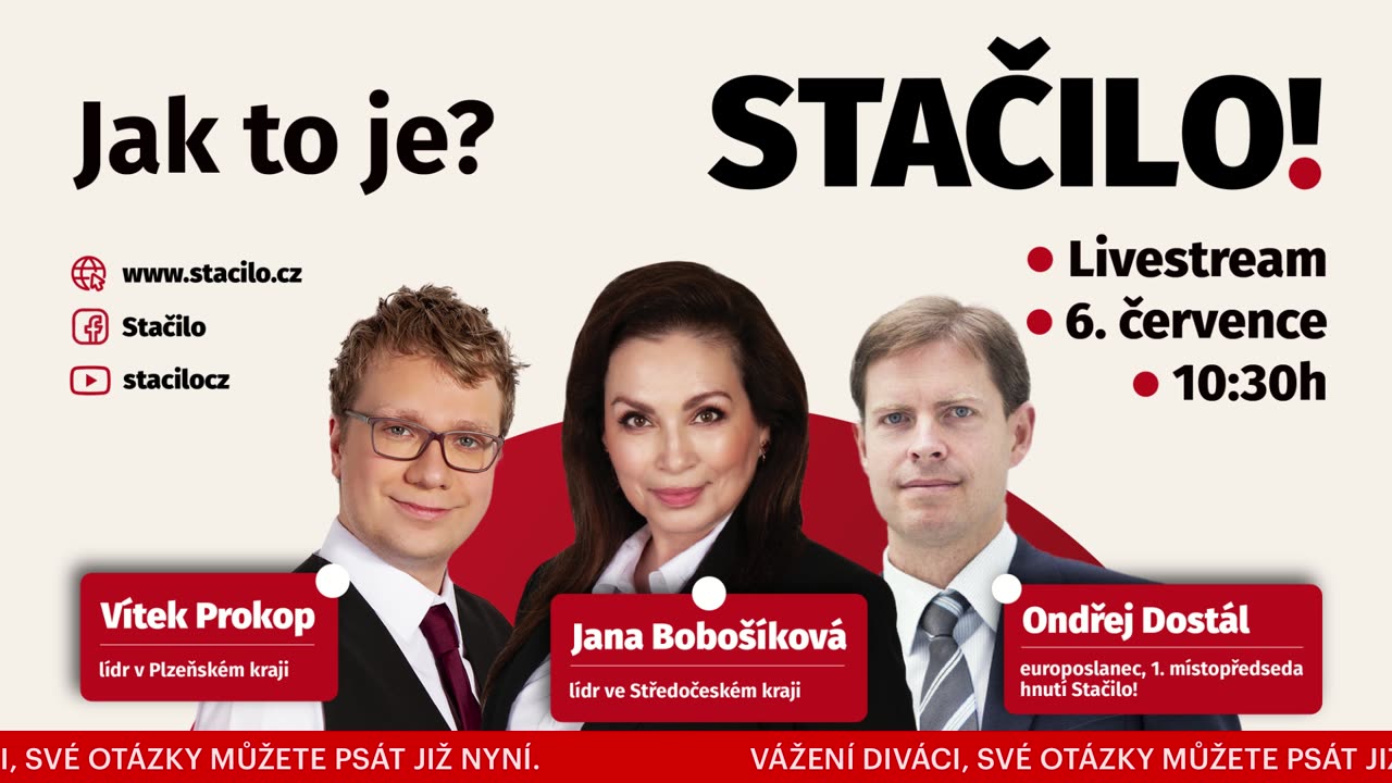 STAČILO! Jak to je?🎙 - Jana Bobošíková - Ondřej Dostál - Vítek Prokop