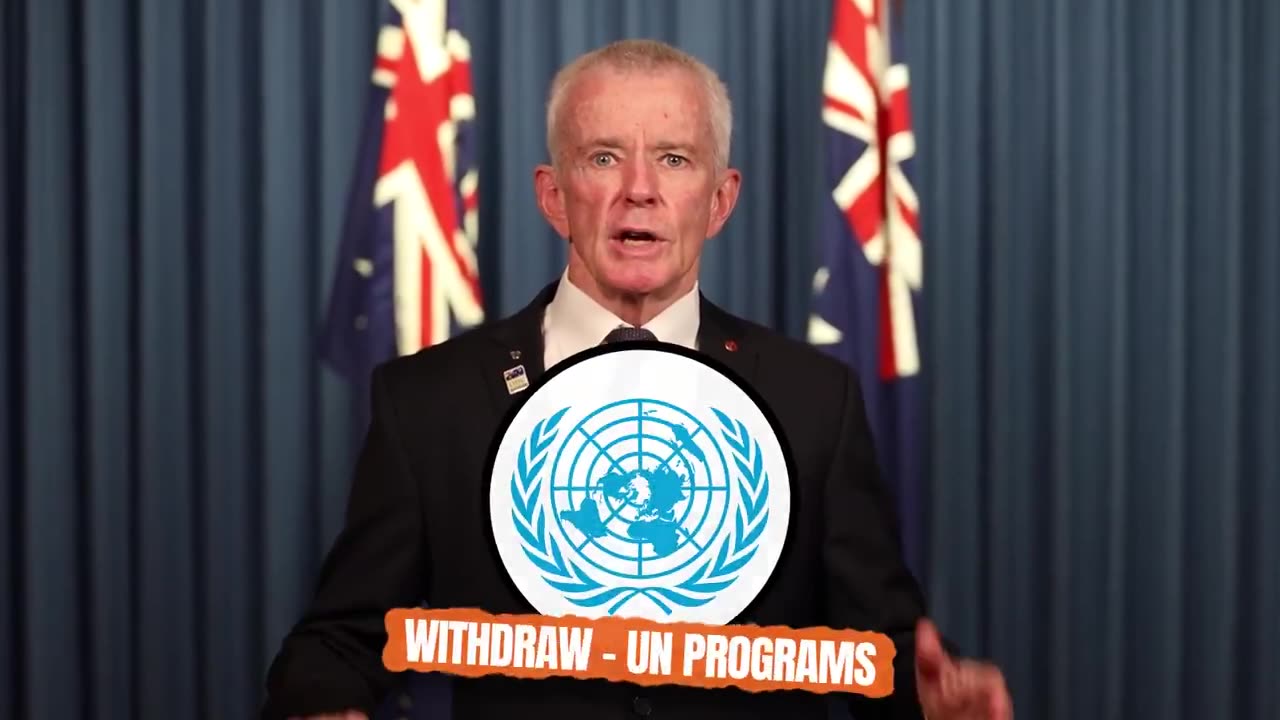 Senator Malcolm Roberts pledges to withdraw Australia from the UN/ WHO/WEF.