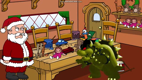 Dark Thunder Bowser Steals Santa's Hat/Grounded