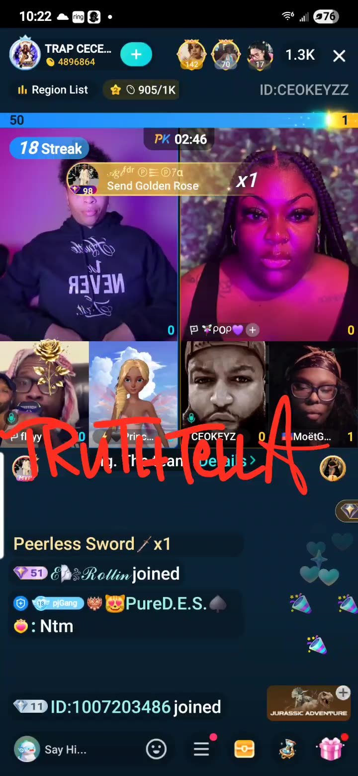 TRAP CECE TEAM PK WITH ASHLEY LOVE, MOETGODDESS, POP, FLYY & BRANDON KEYZZ