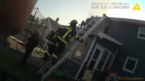 BODYCAM: Officer Saves Family & Dogs From Burning Oshkosh Home
