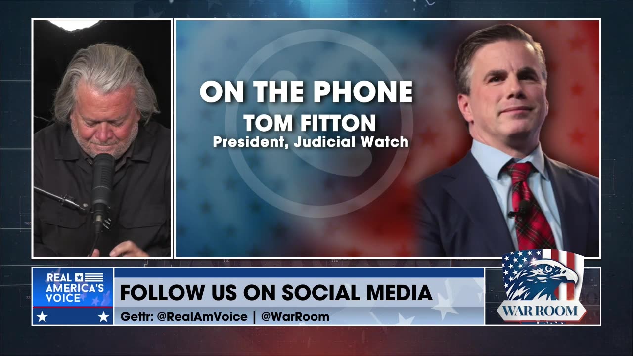 Tom Fitton: Biden DOJ/FBI Documents Further Confirm Mass Spy And Surveillance Operation Against Trump And Dozens Of Innocent Americans