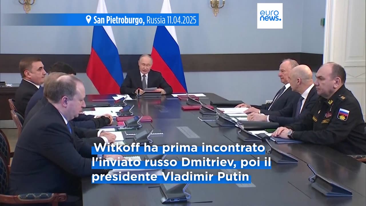 NOTIZIE DAL MONDO Guerra in Ucraina,terzo incontro tra l'inviato statunitense Witkoff e Putin.L'Ucraina ha approvato una proposta di cessate il fuoco degli Stati Uniti, ma la Russia l'ha di fatto bloccata imponendo una serie di condizioni.